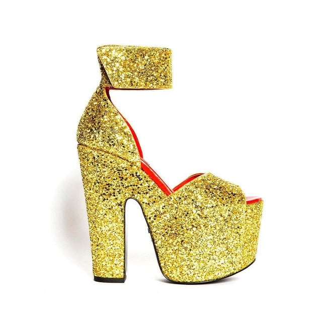 Buy Now Women Rose Gold Embellished Platform Heels – Inc5 Shoes
